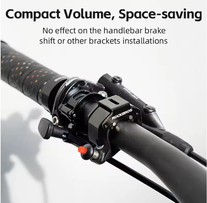 ROCKBROS – Timbre de Seguridad para Bicicleta 100 dB (Aluminio)